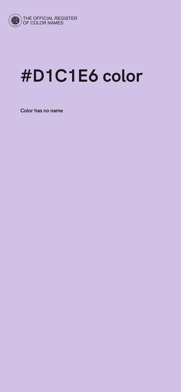 #D1C1E6 color image