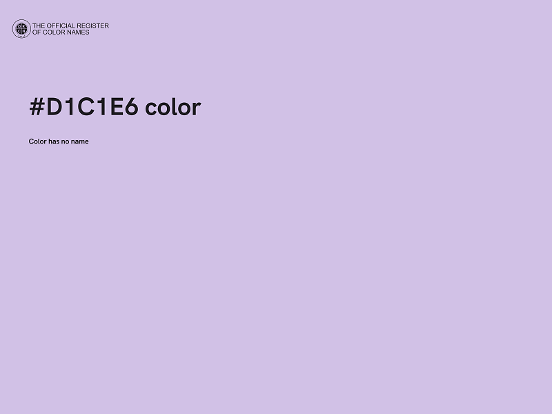#D1C1E6 color image
