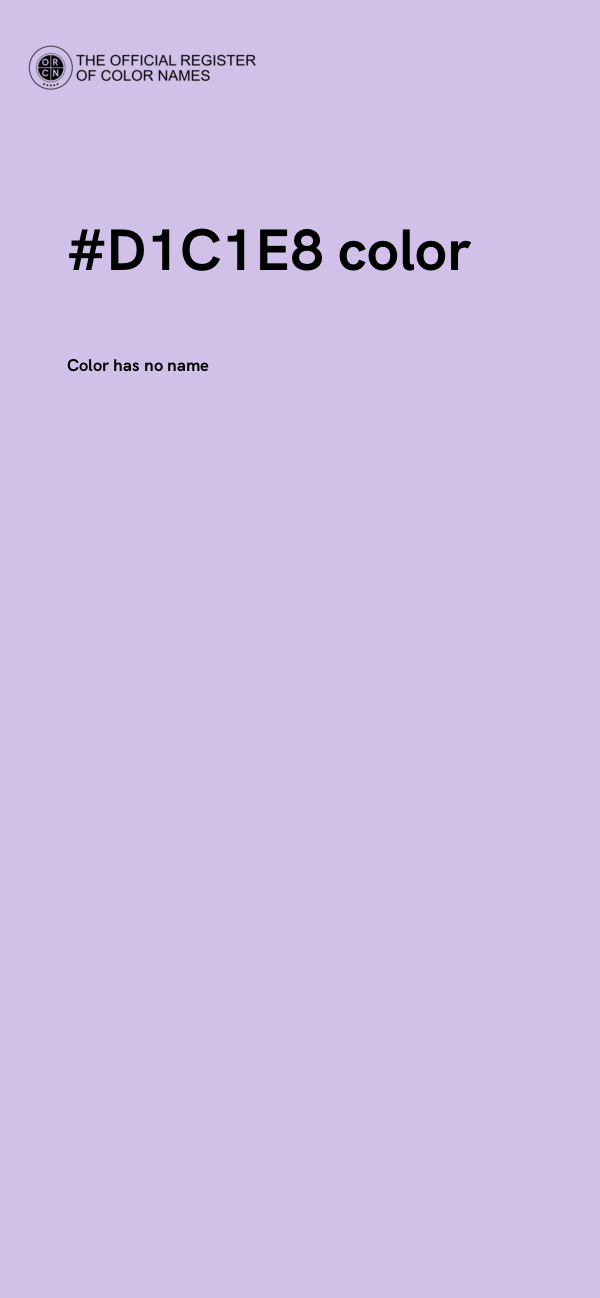 #D1C1E8 color image