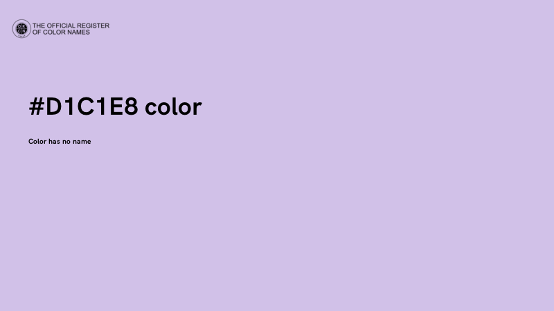#D1C1E8 color image
