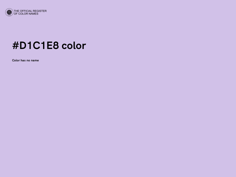 #D1C1E8 color image