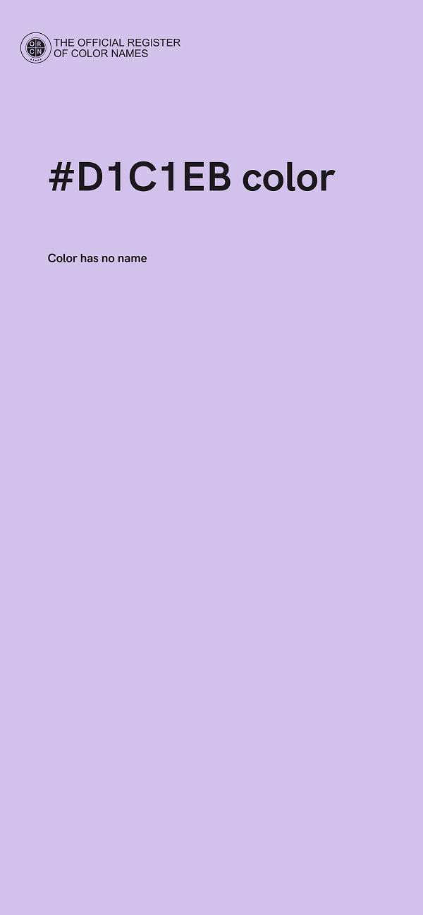 #D1C1EB color image