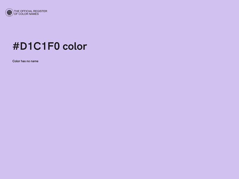 #D1C1F0 color image