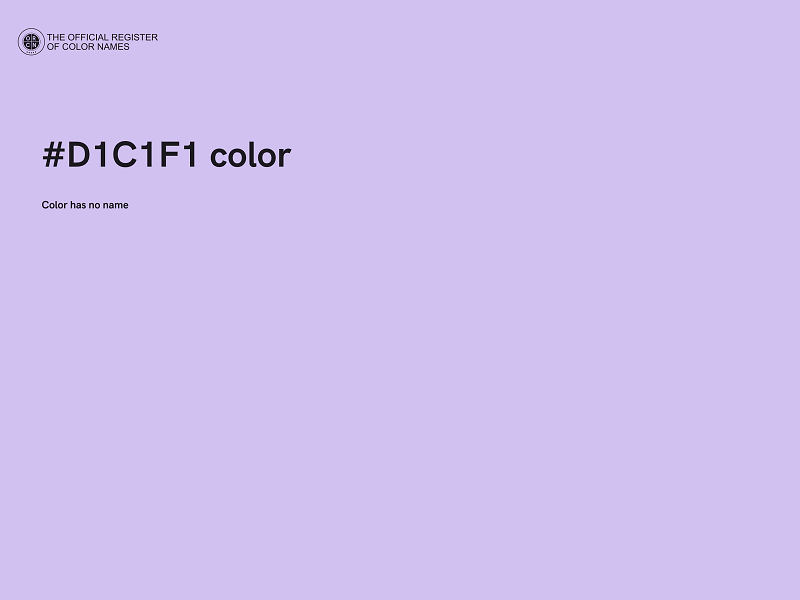 #D1C1F1 color image