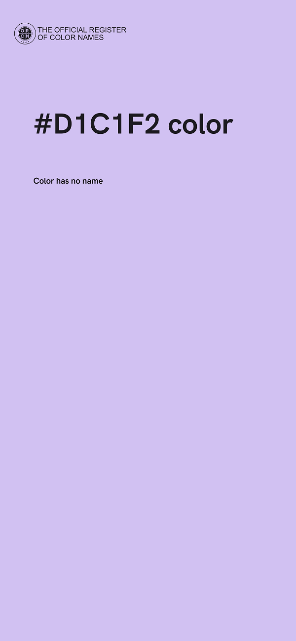 #D1C1F2 color image