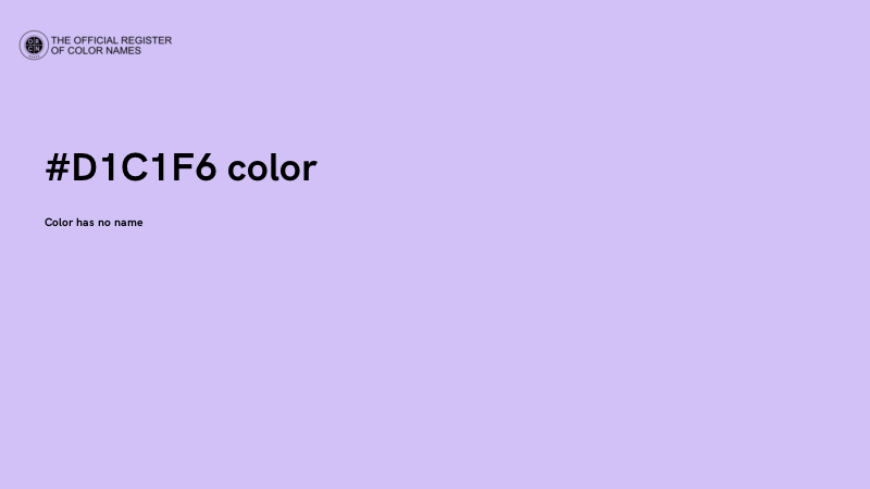 #D1C1F6 color image