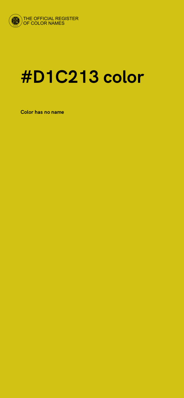#D1C213 color image