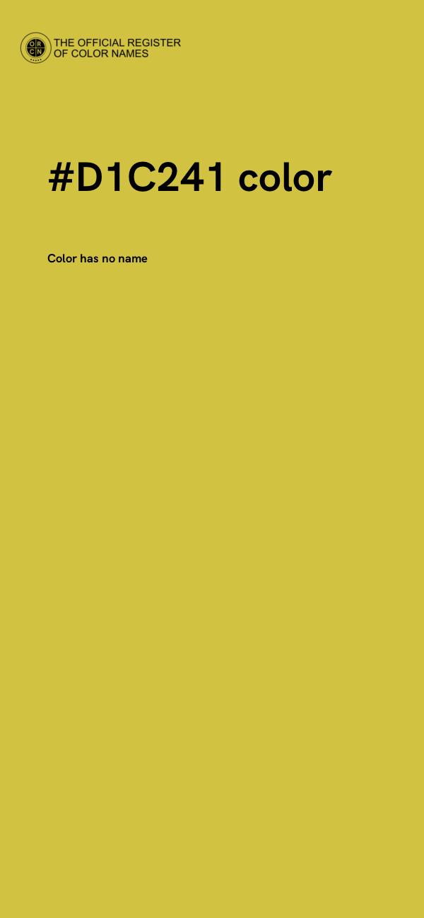 #D1C241 color image