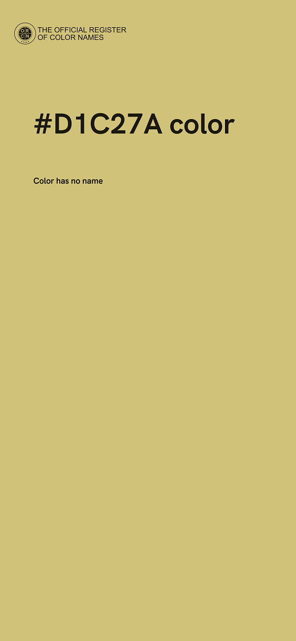 #D1C27A color image