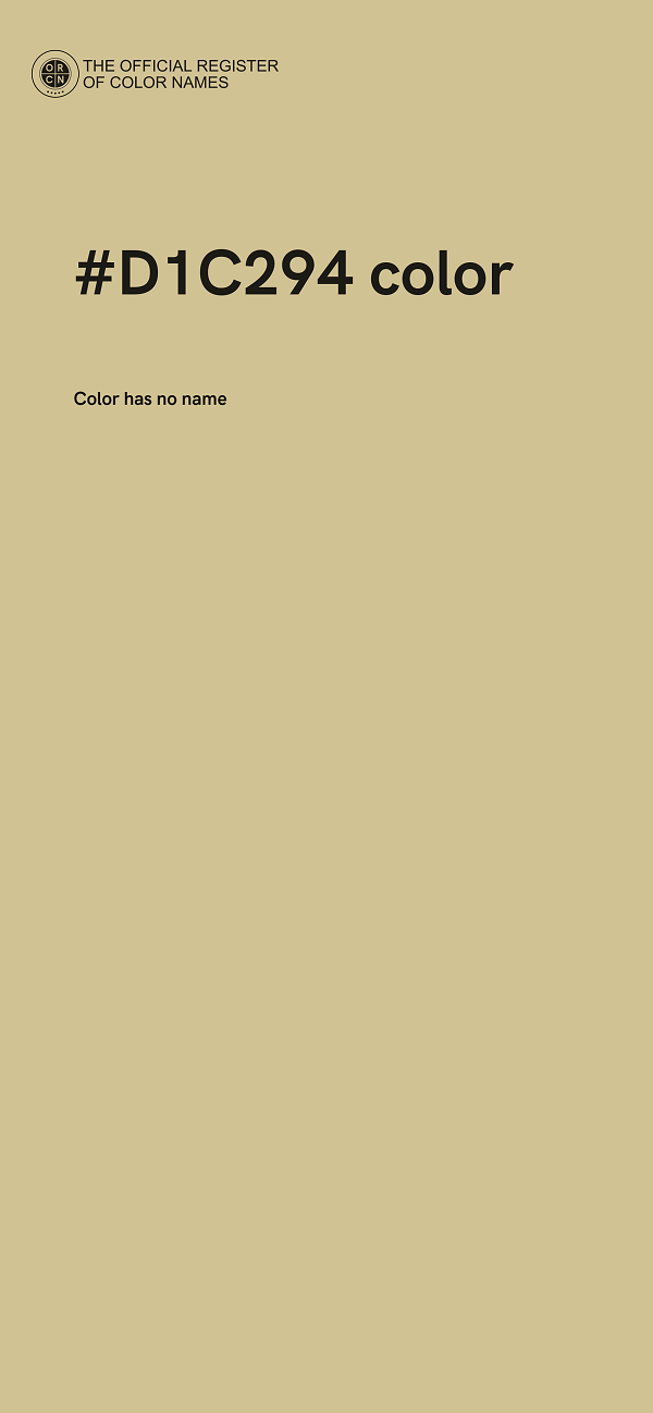 #D1C294 color image