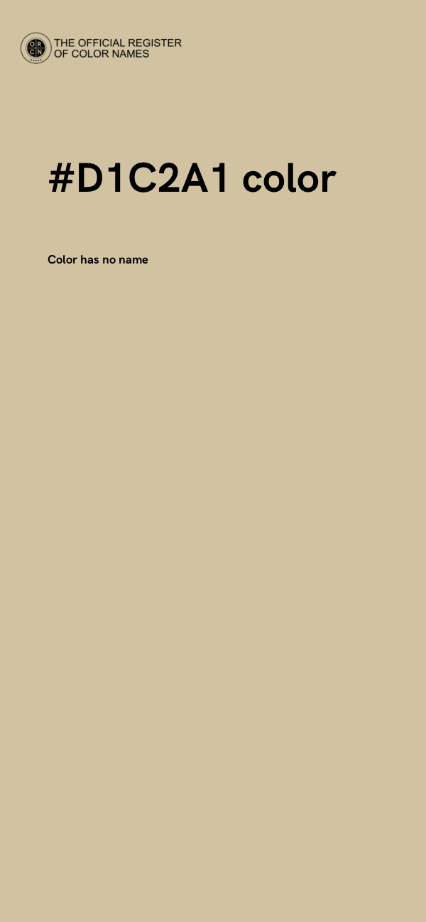 #D1C2A1 color image