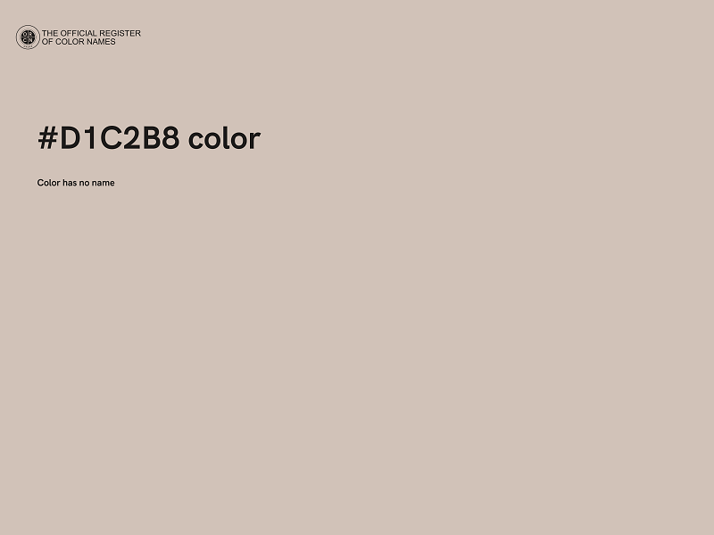 #D1C2B8 color image