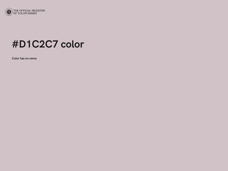 #D1C2C7 color image