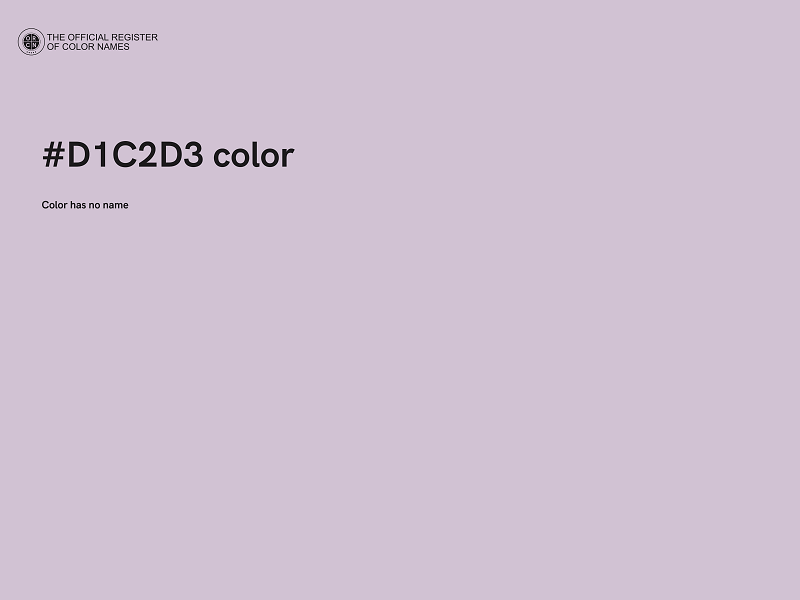 #D1C2D3 color image