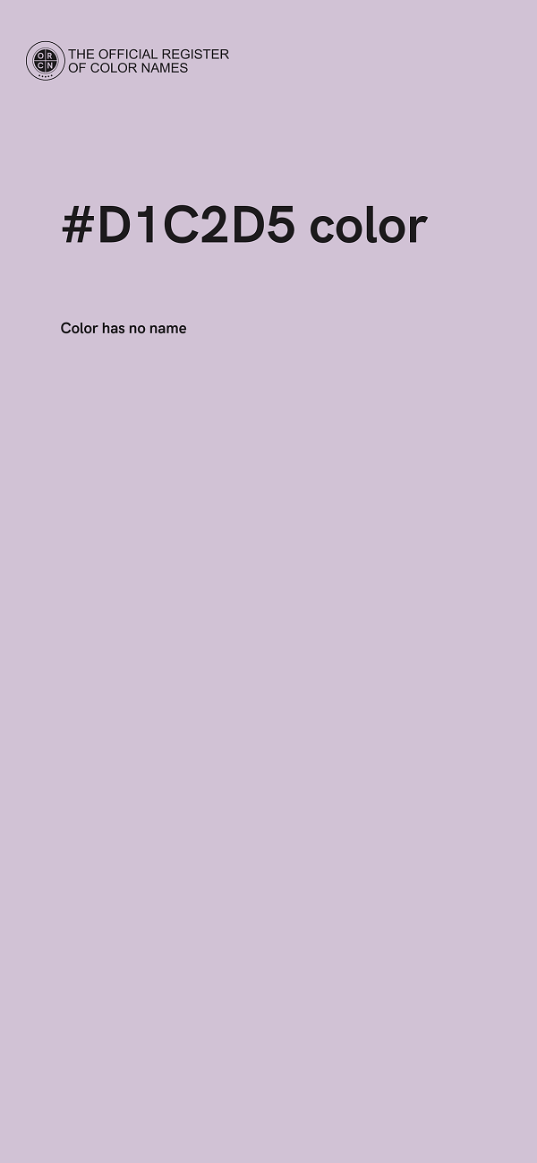 #D1C2D5 color image