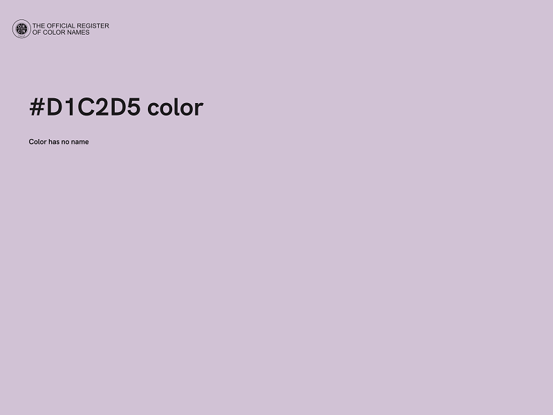 #D1C2D5 color image