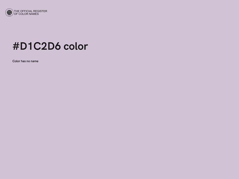 #D1C2D6 color image