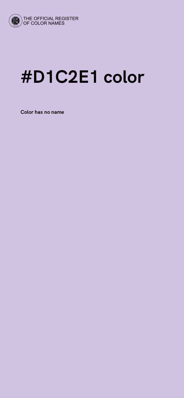 #D1C2E1 color image