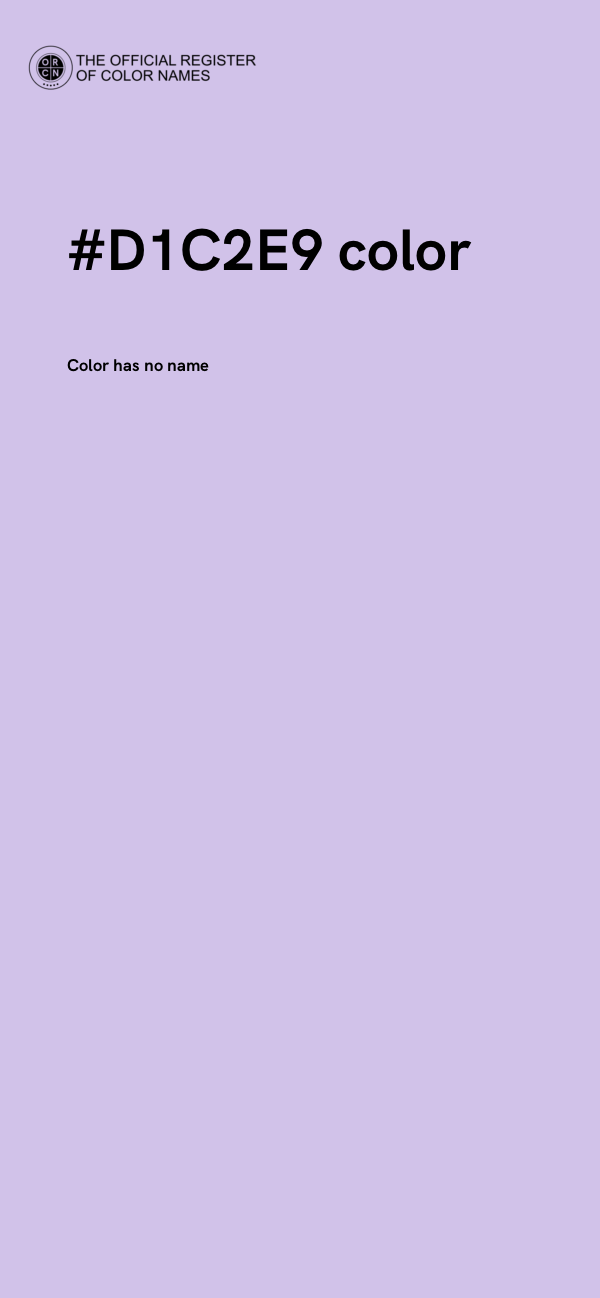 #D1C2E9 color image