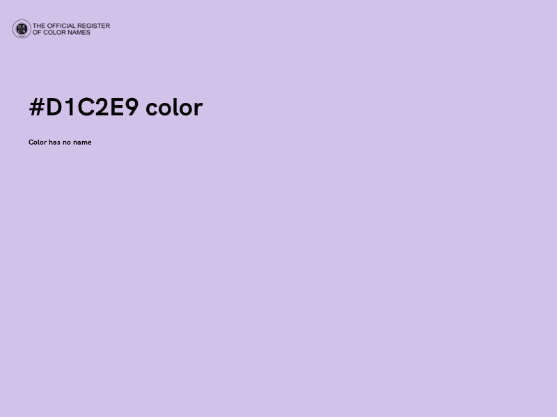 #D1C2E9 color image