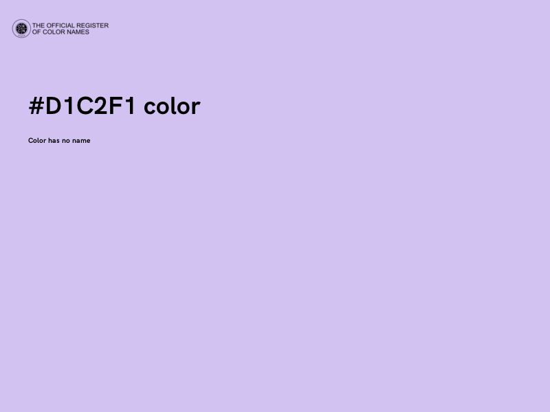 #D1C2F1 color image
