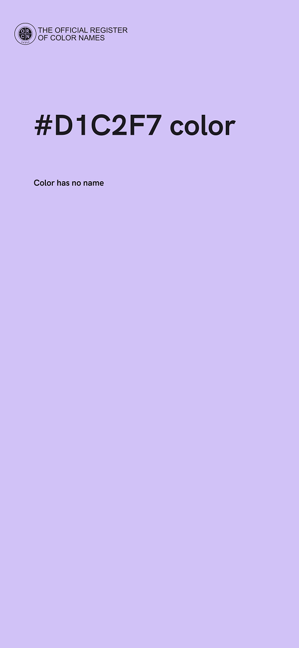 #D1C2F7 color image