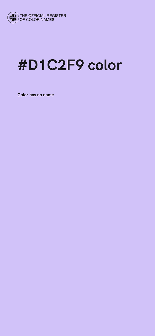 #D1C2F9 color image