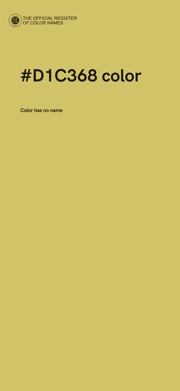#D1C368 color image