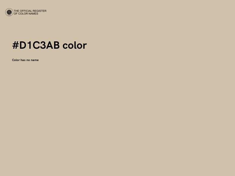 #D1C3AB color image