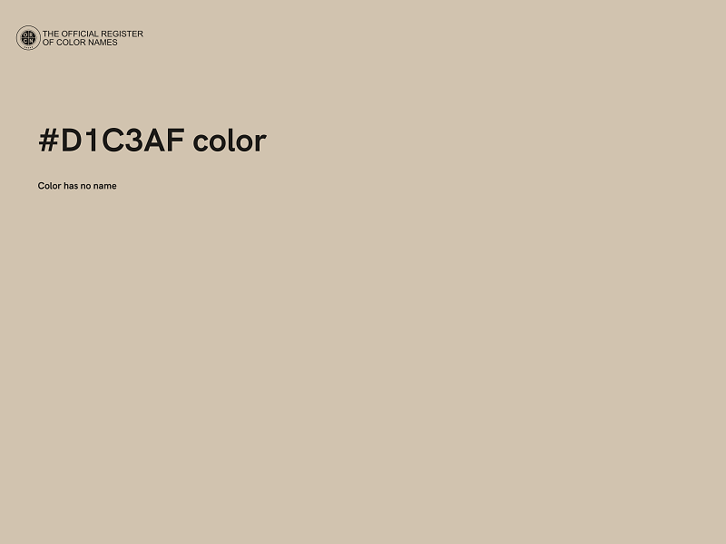 #D1C3AF color image