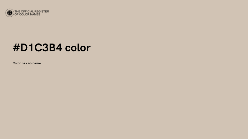 #D1C3B4 color image