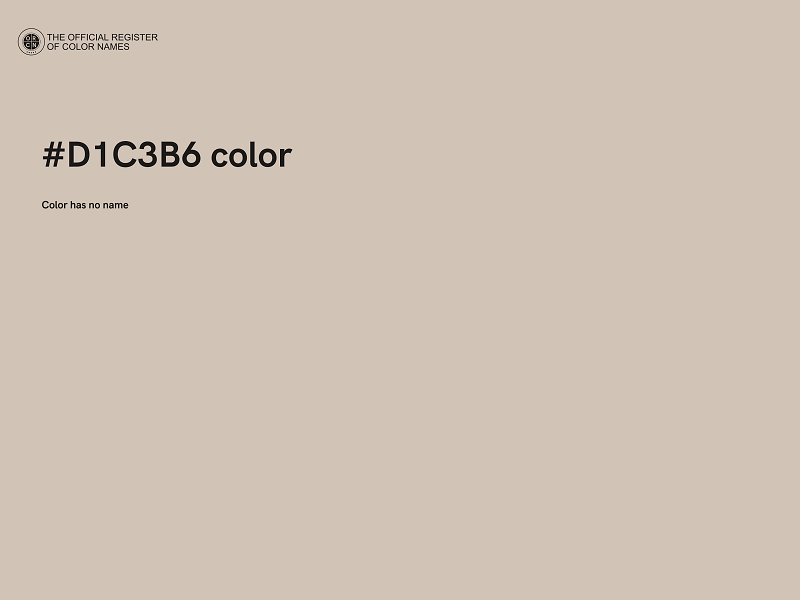 #D1C3B6 color image