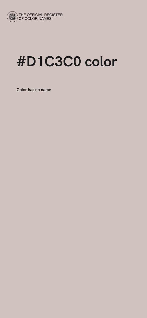 #D1C3C0 color image