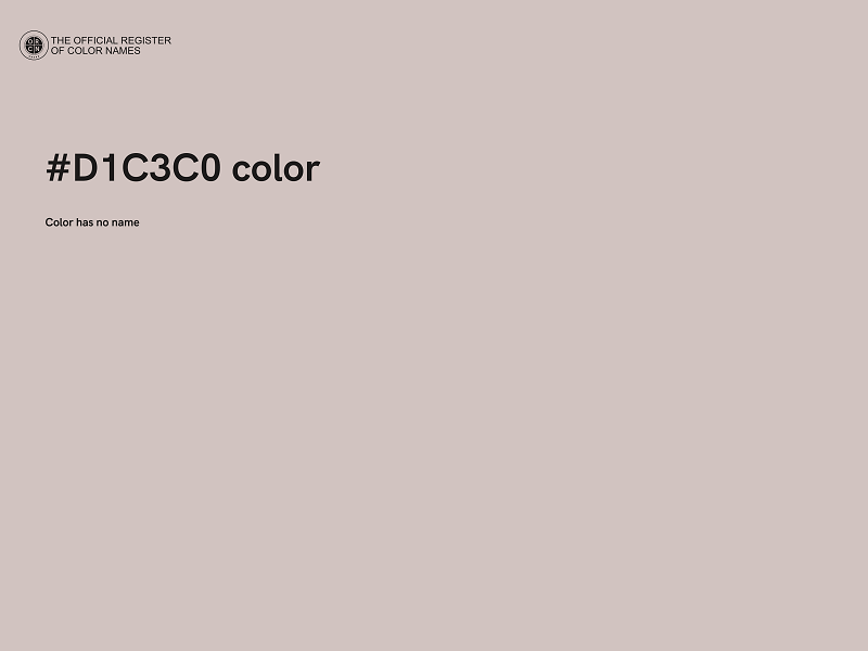 #D1C3C0 color image