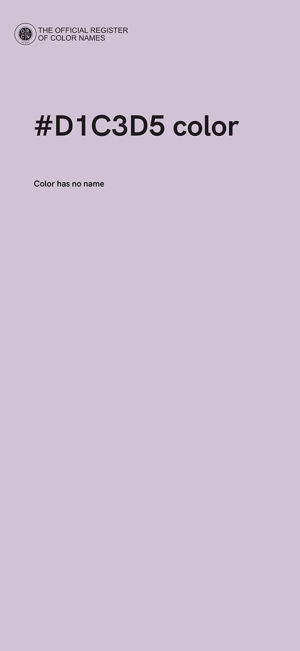 #D1C3D5 color image