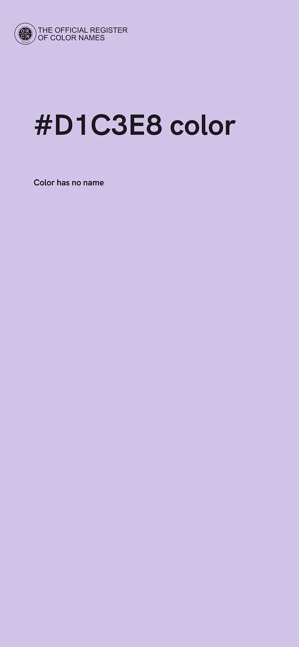 #D1C3E8 color image