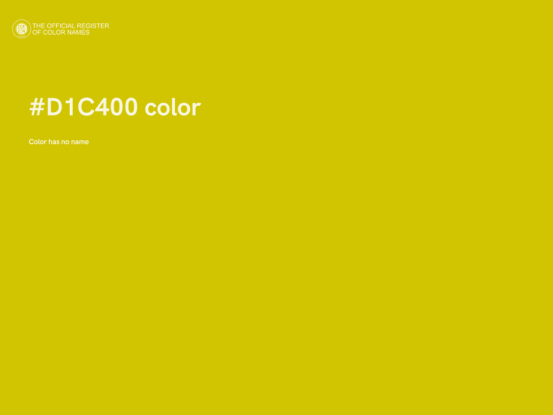 #D1C400 color image