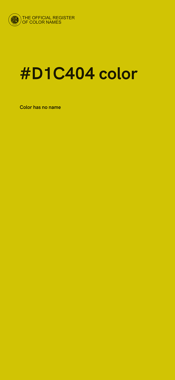 #D1C404 color image