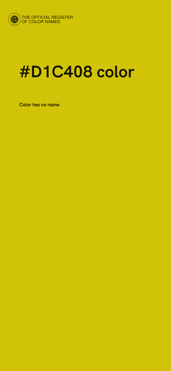 #D1C408 color image