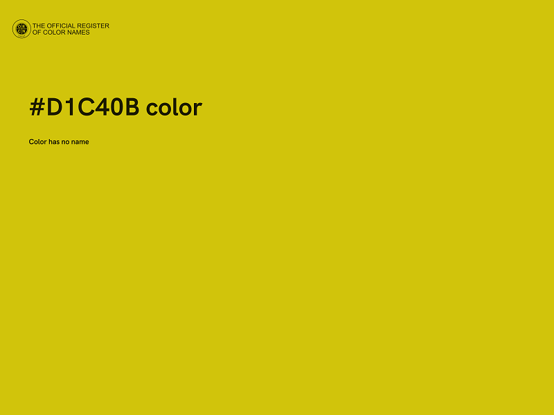 #D1C40B color image