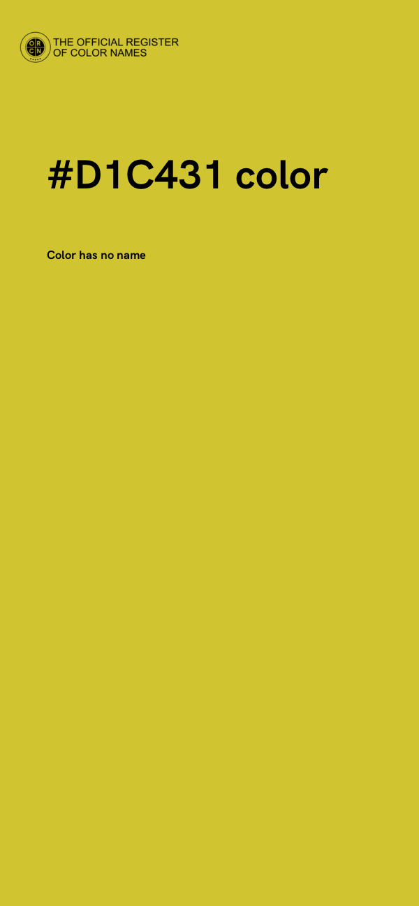#D1C431 color image