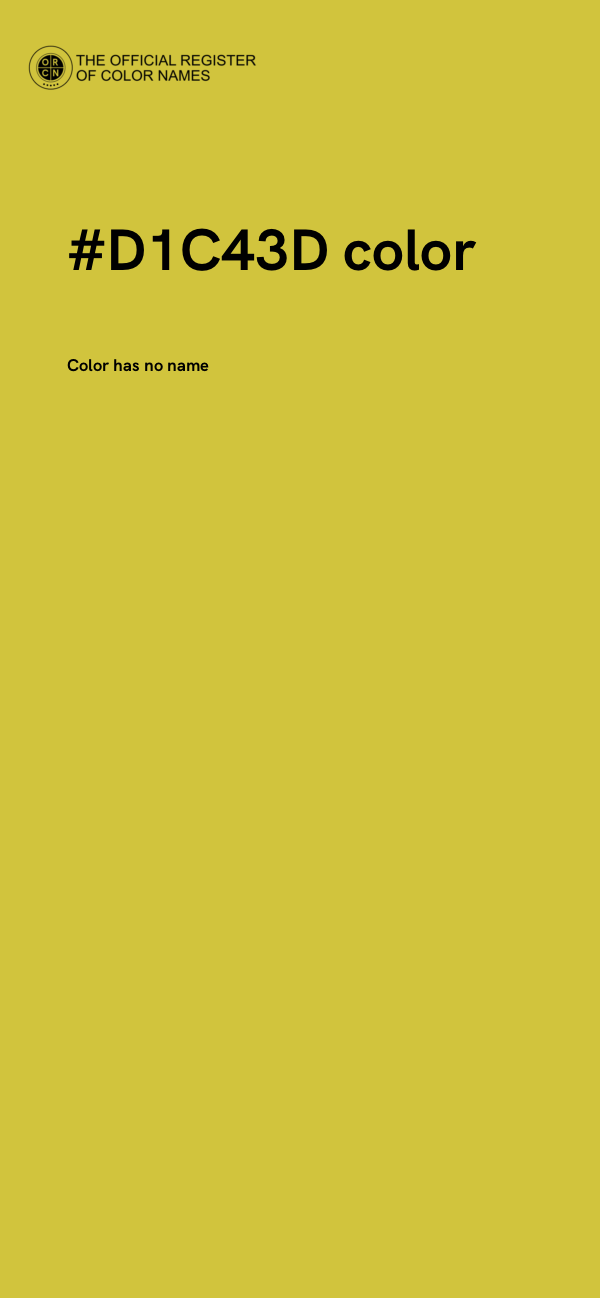 #D1C43D color image
