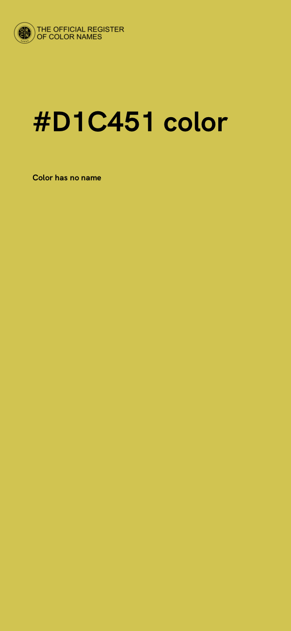 #D1C451 color image