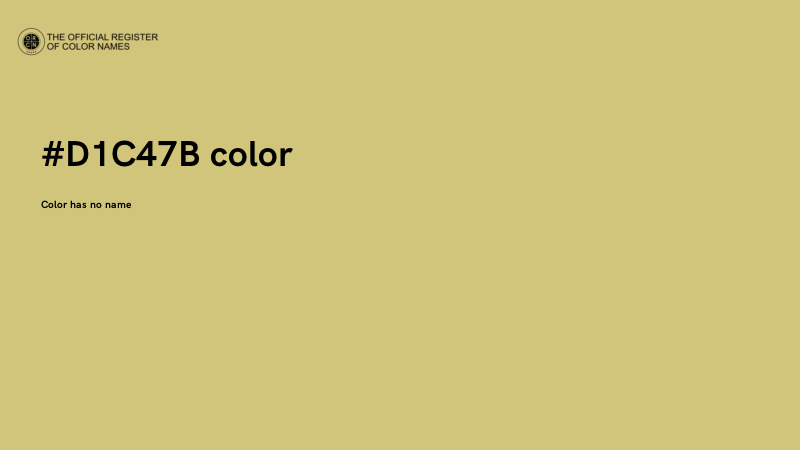#D1C47B color image