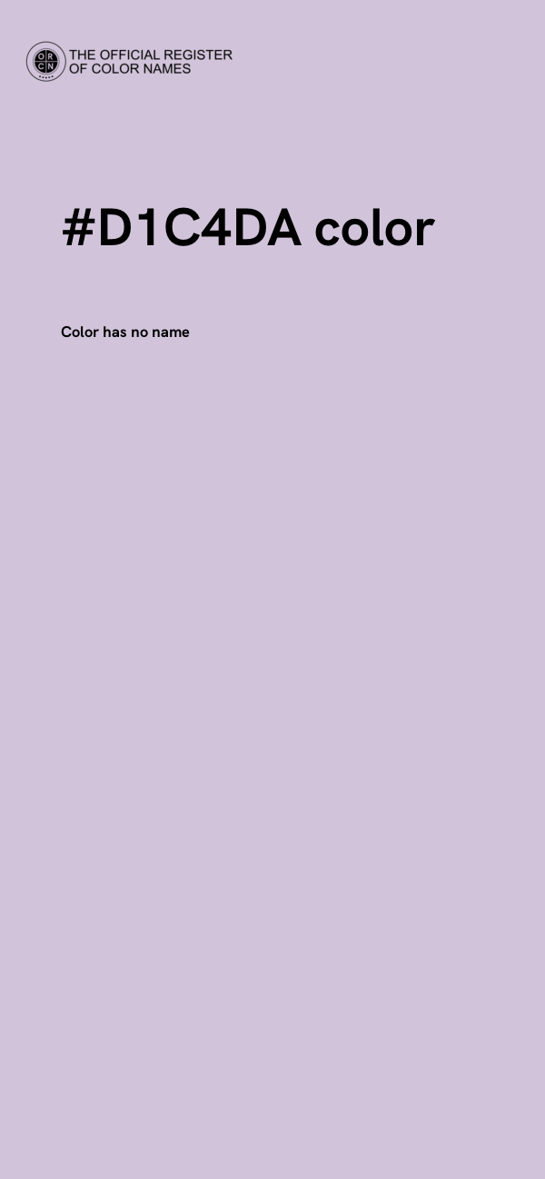#D1C4DA color image