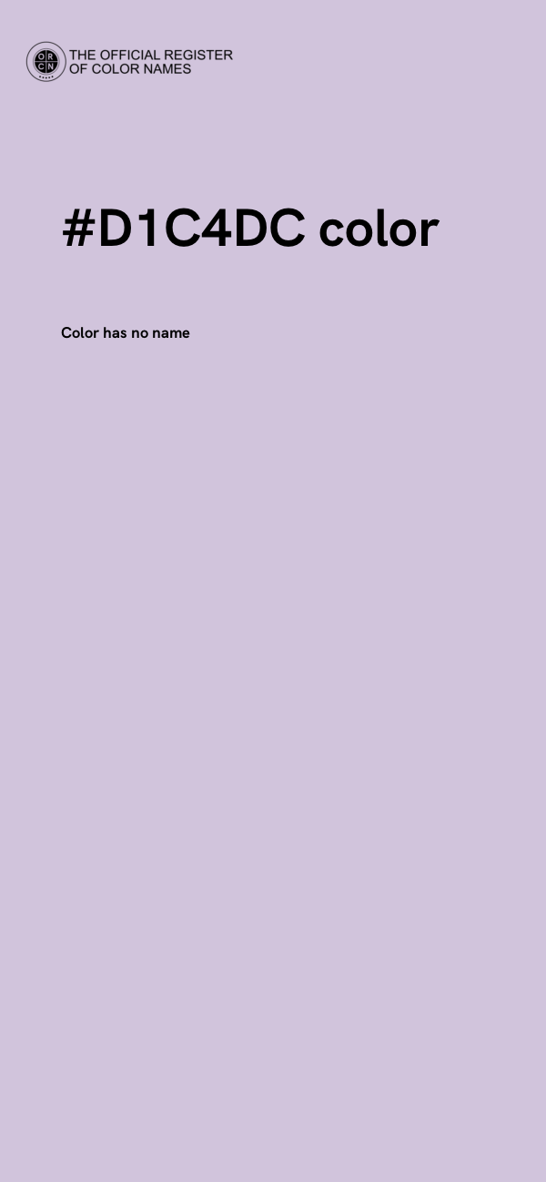 #D1C4DC color image