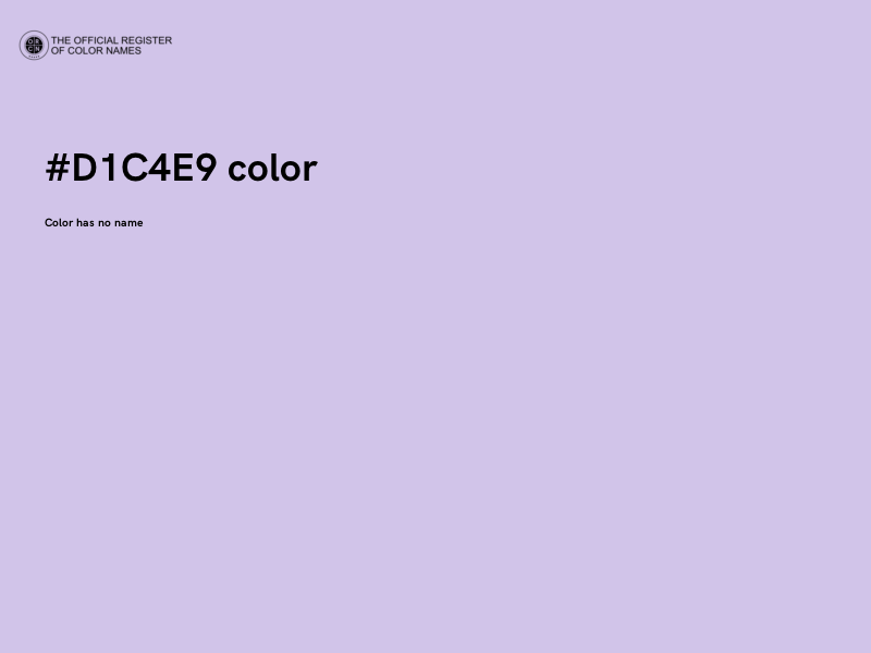 #D1C4E9 color image