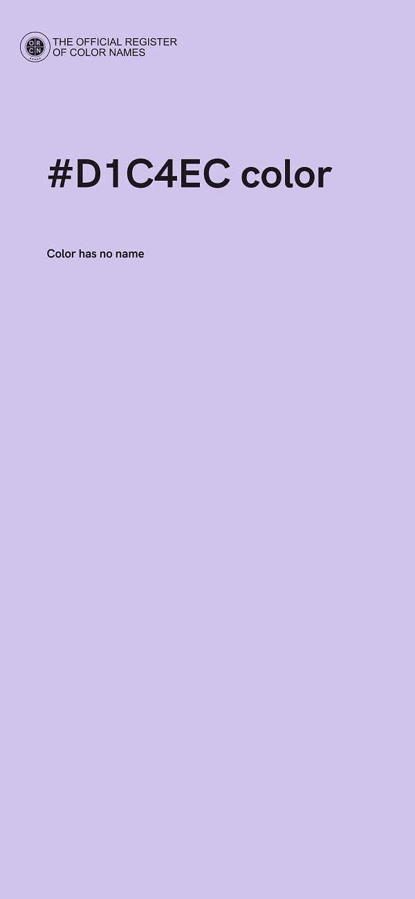 #D1C4EC color image