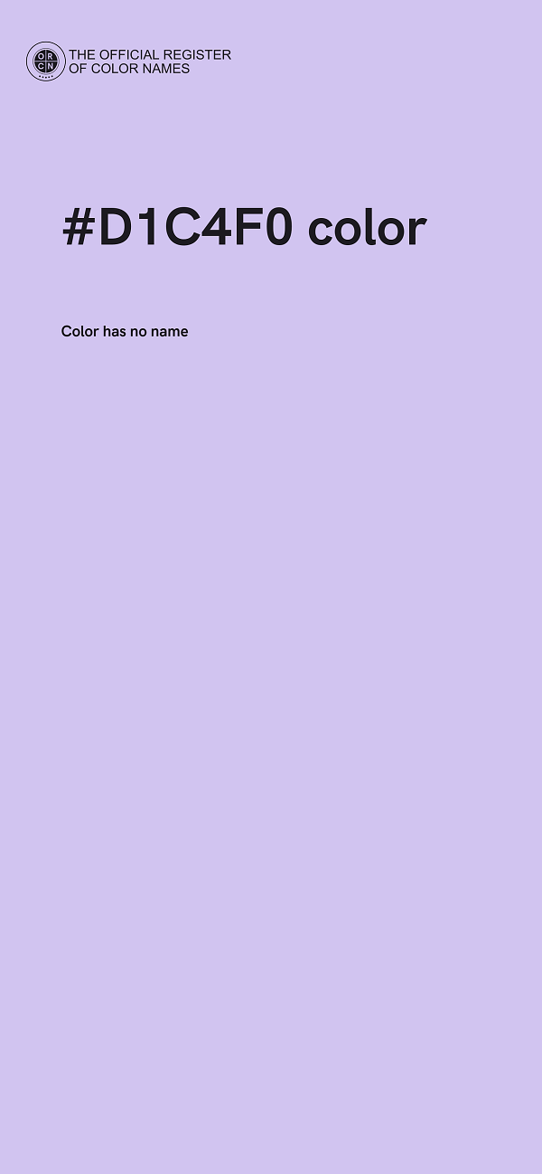 #D1C4F0 color image