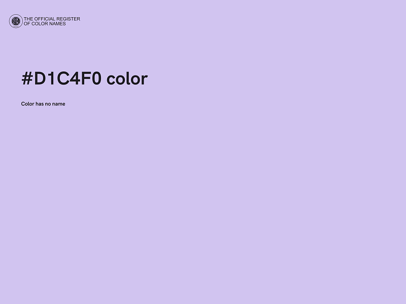 #D1C4F0 color image